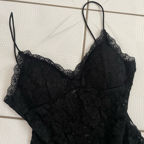 New Black Lace Lingerie Bodysuit | Size M - Picture 5 of 7